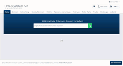 Desktop Screenshot of lkw-ersatzteile.net